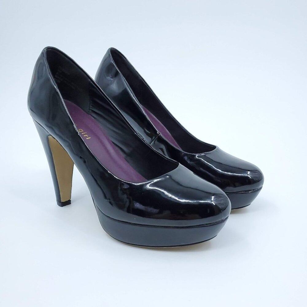 Madden Girl Cleary Black Platform Heels 9